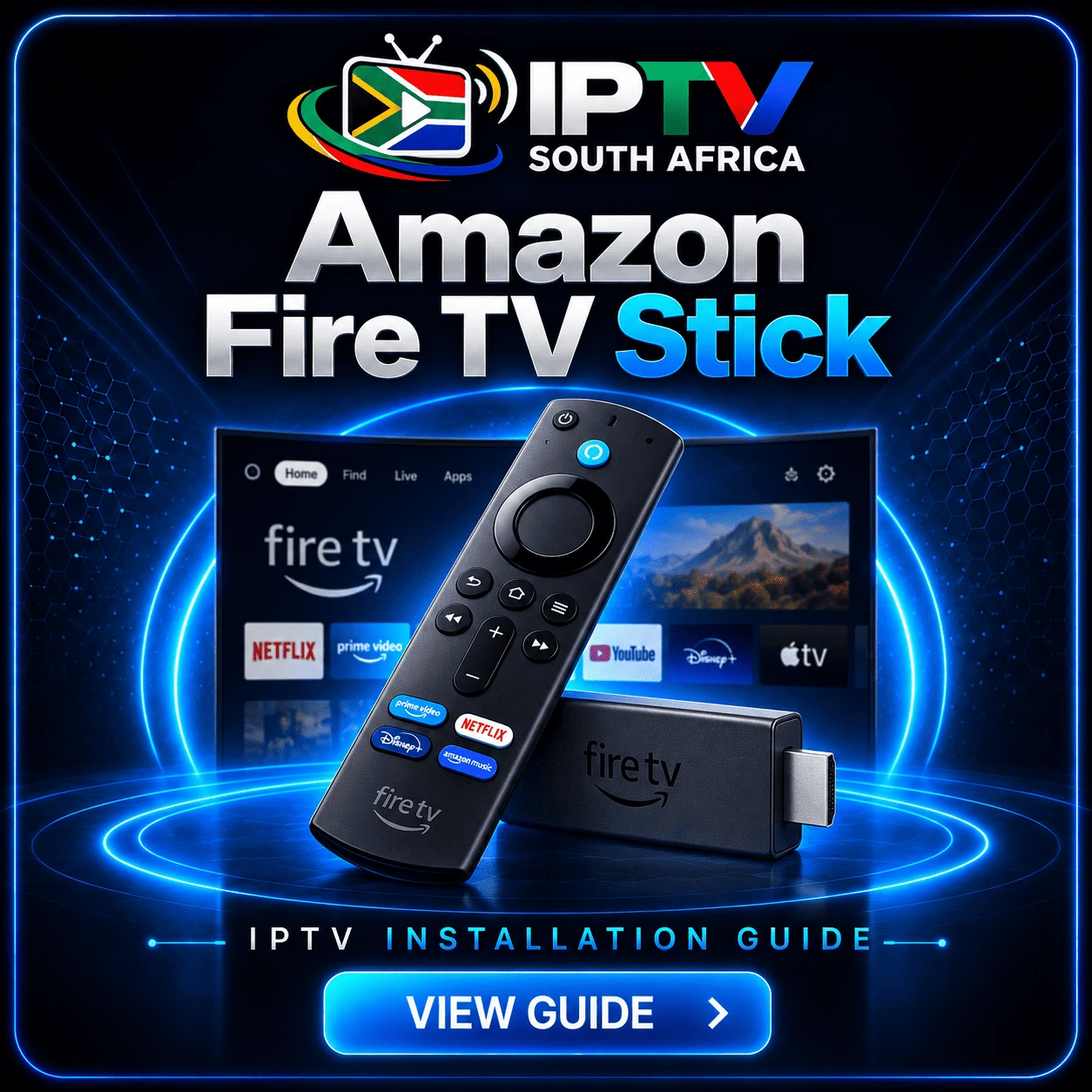 IPTV South Africa on Amazon Fire TV Stick