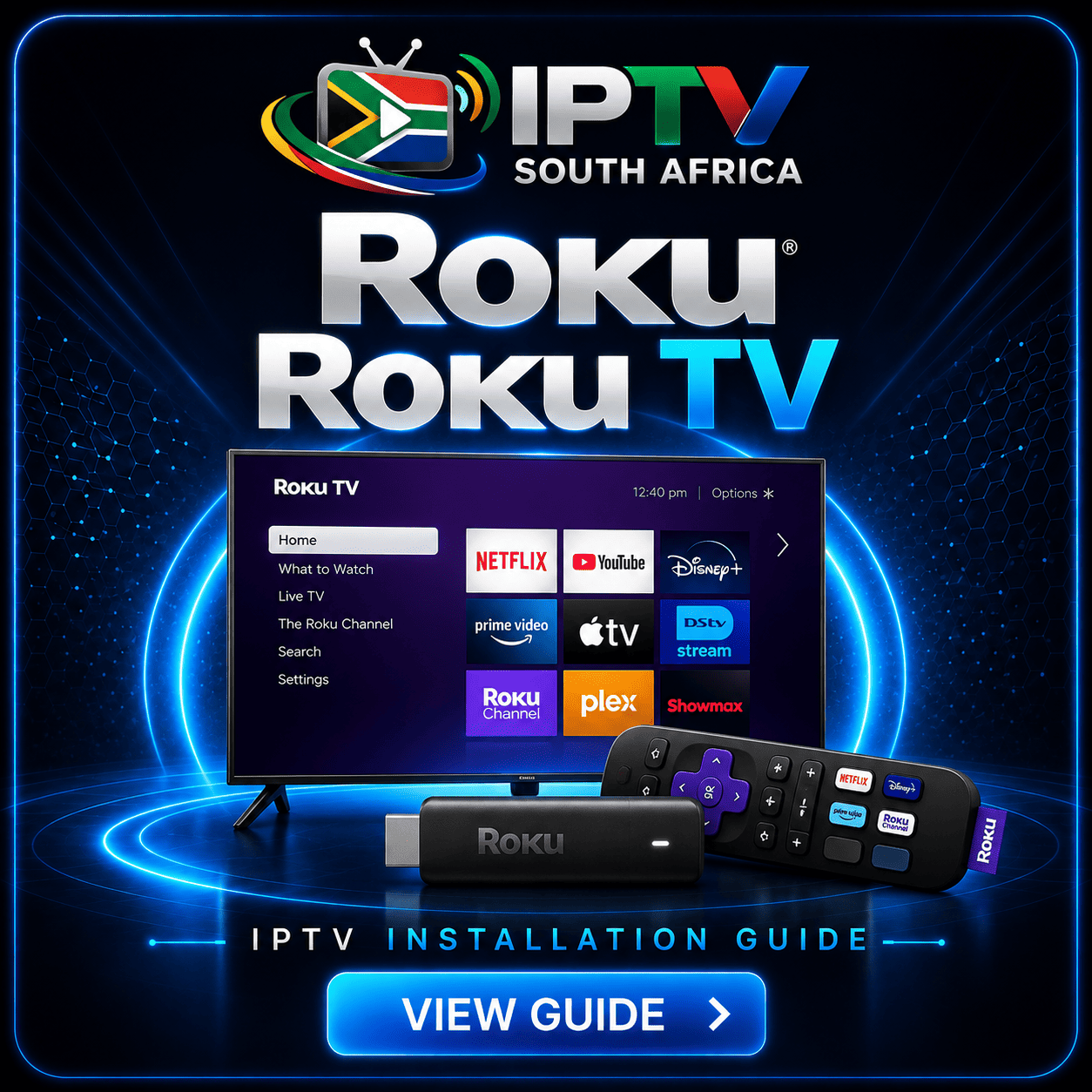 IPTV South Africa on Roku / Roku TV